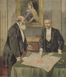 Convention Anglo-Française signée à Londres par Paul Cambon, l