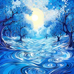 Peinture surréaliste d