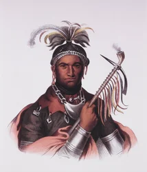 John Abeel Cornplanter Amérindien (lithographie)