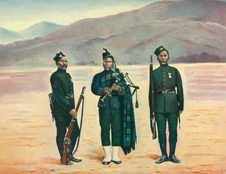 Les Cinquièmes Gurkhas, 1901