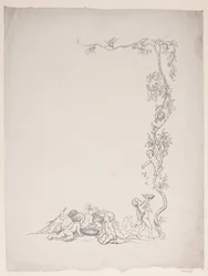 Basaren pour nourrices. Dessin pour le programme de fête