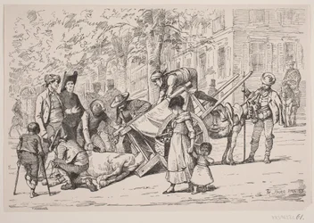 Scène de rue à Madrid