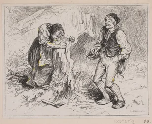 Illustration pour "Gjæte Kongens Harer"