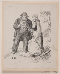 Illustration pour "Herremandsbruden"