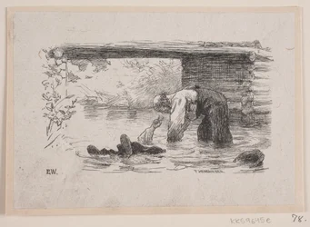 Illustration de "Kjærringen mod strømmen"
