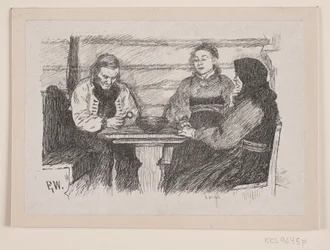 Illustration pour "Stabursnøgelen i Rokkehovedet"