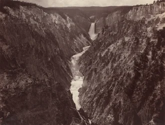 Grand Canyon de Yellowstone et Chutes, vers 1884