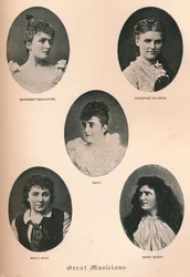 Grands musiciens - Planche XII, vers 1890, 1895