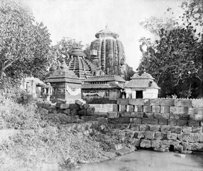 Temple de Lingaraj, Bhubaneswar, Orissa, Inde, 1905-1906