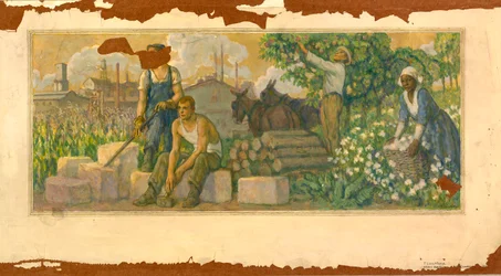 Abundance of Today (étude murale, bureau de poste de Clarksville, Tennessee)