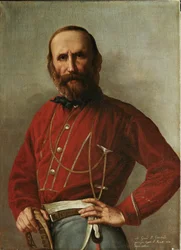 Portrait de Giuseppe Garibaldi (huile sur toile)