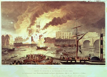 Incendie de Toppings Wharf, 1843