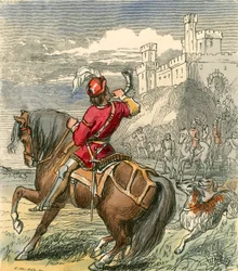 Le comte Douglas avançant avec ses hommes