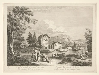 Paysage avec ruines, d
