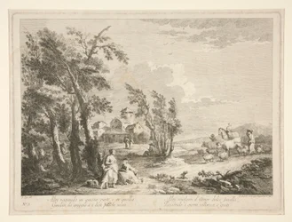 Paysage avec ruines, d
