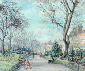 Jardins de Cheyne Walk, vers 1938