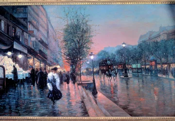 Vue des Grands Boulevards à Paris