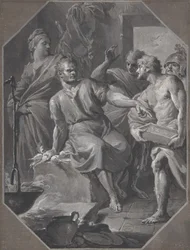 Manius Curius Dentatus refusant les présents des ambassadeurs samnites, 1732-92
