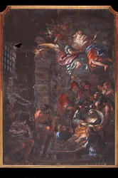 La mort de Saint Roch dans une cellule de prison à Arona