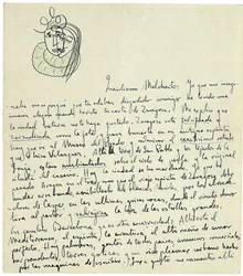 Lettre autographe à Melchor Fernandez Alamgro, Grenade, fin janvier 1926
