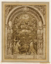 Couronnement de la Vierge avec le martyre de saint Laurent