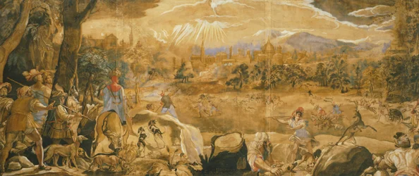 Scène de chasse avec Florence imaginaire