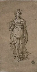 Figure allégorique féminine debout