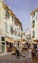 Une scène de rue, 1885