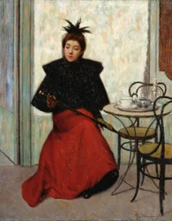 Au café, par Federico Zandomeneghi