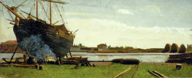 Navire sur le quai
