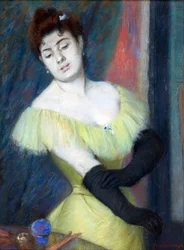 Les Gants Noirs par Zandomeneghi, Federico (1841-1917)
