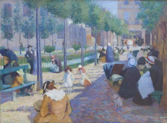 Vue de la place d