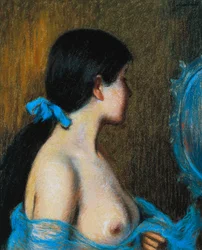 Jeune femme au miroir