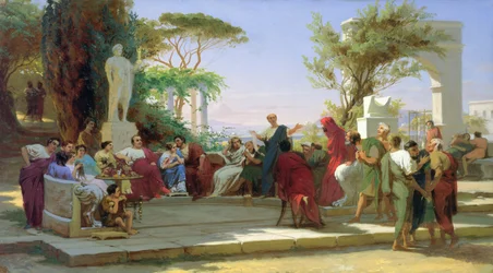 Horace lisant ses Satires à Mécène, 1863