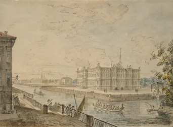 Vue du Palais Michel à Saint-Pétersbourg, 1799-1800