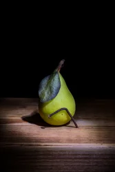 Poire verte clouée