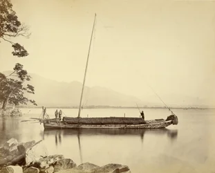 Bateau sur le lac Biwa