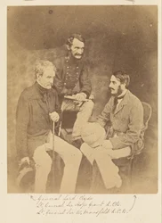 Général Lord Clyde, Lieutenant-Général Sir Hope Grant et Lieutenant-Général Sir W. Mansfield