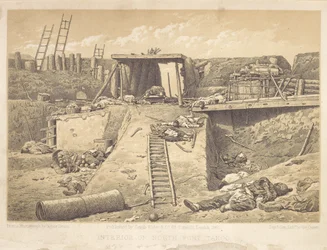 Intérieur du fort Taku Nord, à l