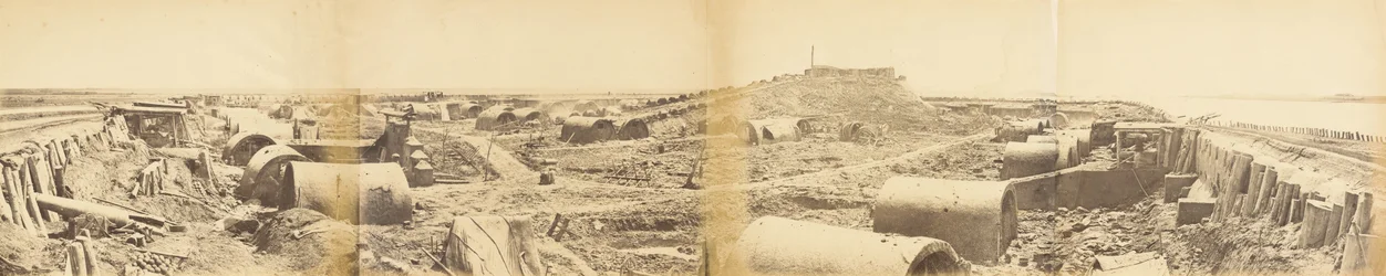 Intérieur du fort nord de Taku après sa capture le 21 août 1860