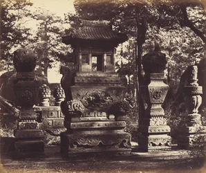 Intérieur du tombeau au dépôt près de Pékin