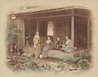 Femmes japonaises dans une maison privée