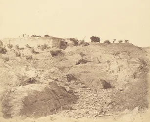 Maison Sammy, montrant les corps des cipayes tués au combat