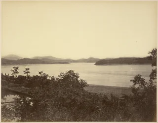 Vue du fort Monocacy avec le fort McKee au loin