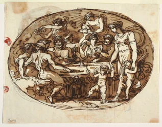 Banquet des Dieux, variante pour la Sala di Pranza, Palazzo Guarini, Forli