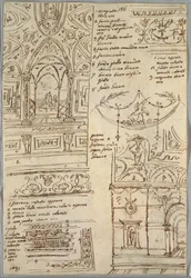 Études décoratives; Verso : Études anatomiques