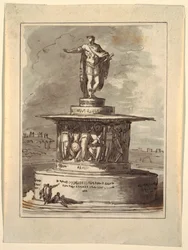 Dessin, Projet de monument pour le Foro Bonaparte, Milan, 1800, 1810-20