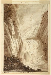Dessin, Grotte des sirènes à Tivoli, vers 1813