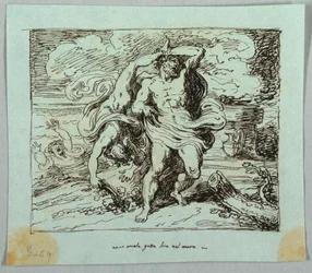 Hercule jette Lichas à la mer