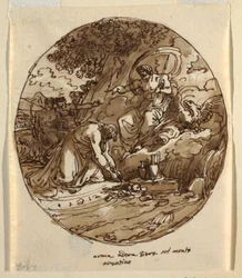 Numa Pompilius adorant Jupiter sur l